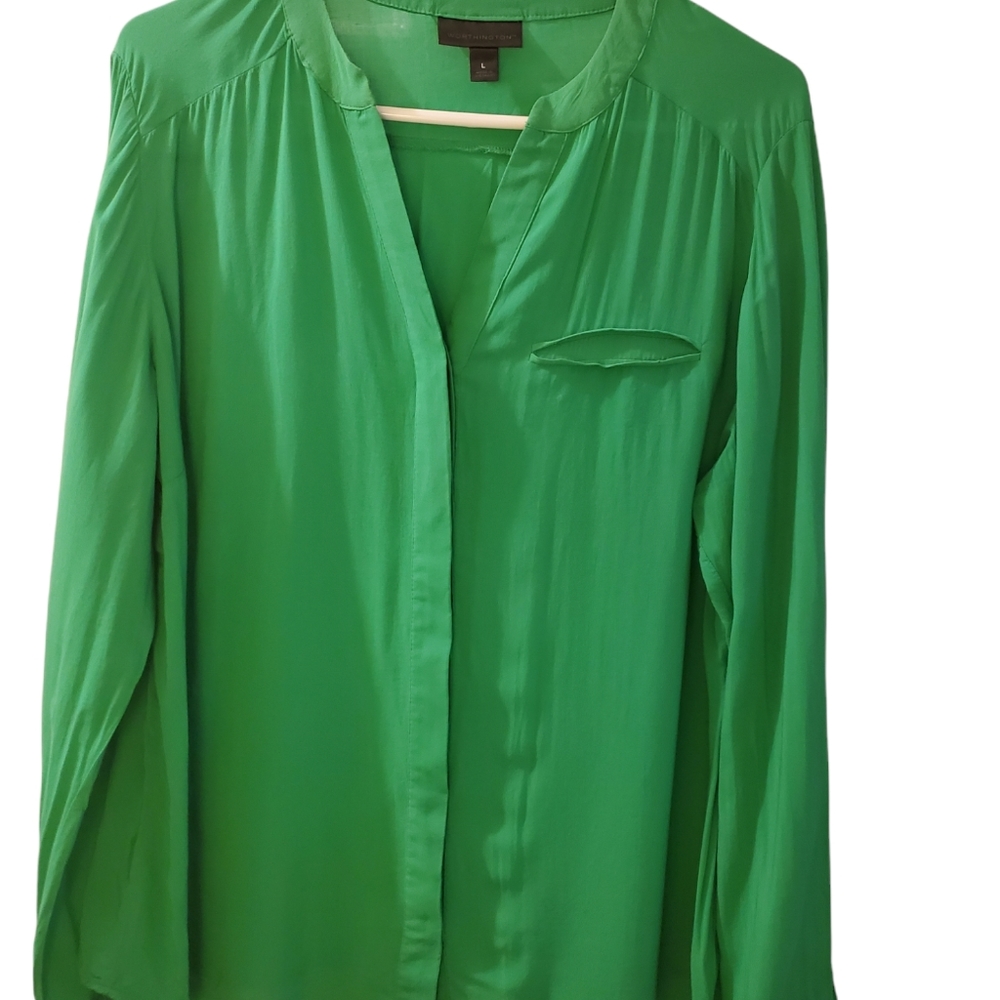 Womens Green Blouse